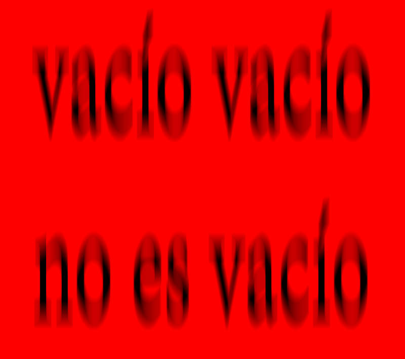vacío vacío no es vacío